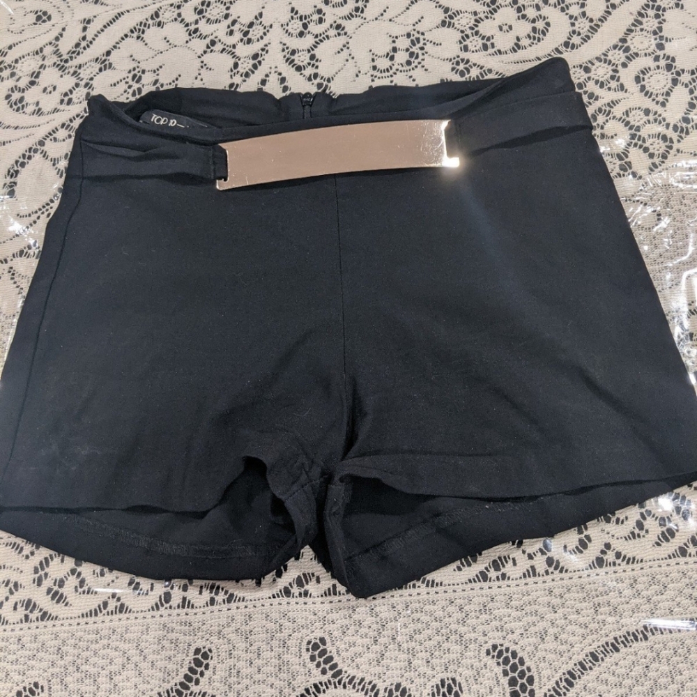 Women's Retro Fashion Black Shorts Emo Rave Party Festival Academia Costume
